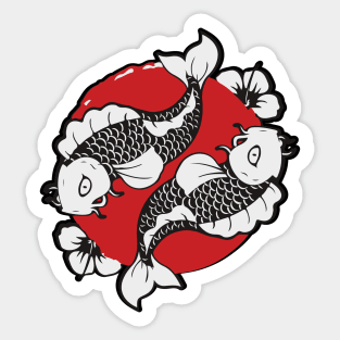 Koi Design Sticker